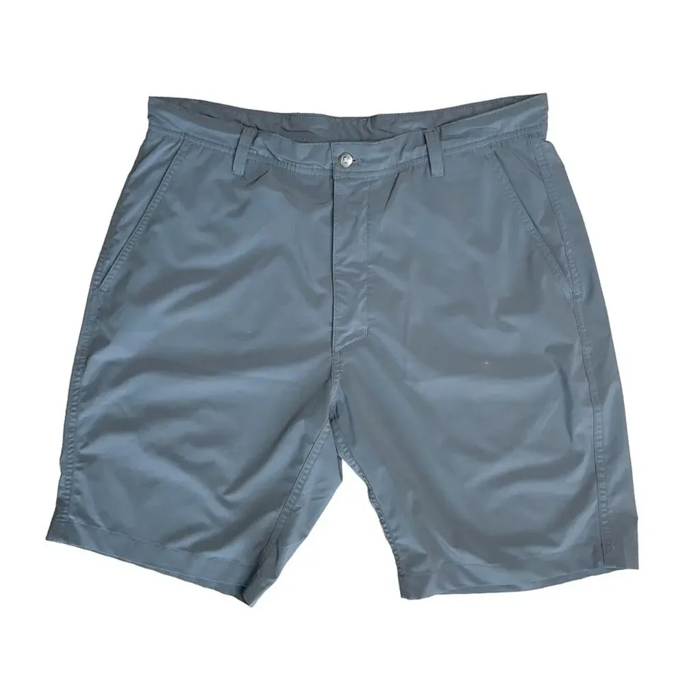 FOOTJOY Men's Gray Flat Front Casual Shorts
